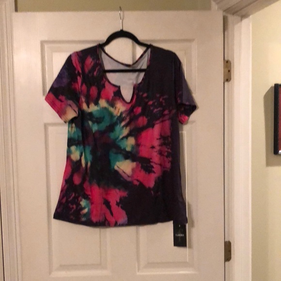 Flamingo Tops - Flamingo tie dyed short sleeve tee Sz 2x